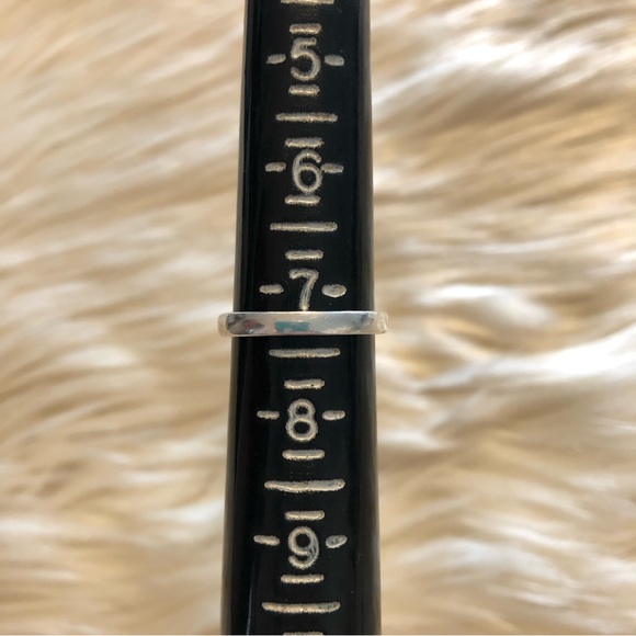 Set of 3 sterling silver stacking band rings size 7.25 - Picture 9 of 10